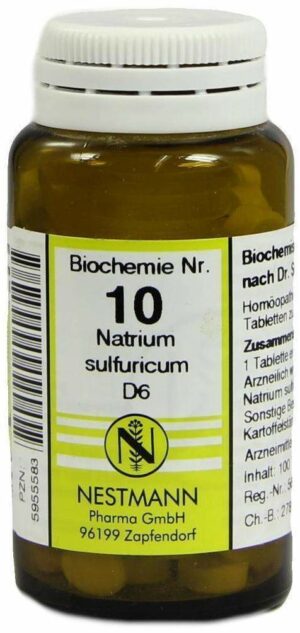 Biochemie 10 Natrium Sulfuricum D 6 100 Tabletten