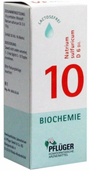 Biochemie Pflüger 10 Natrium Sulfuricum D6 30 ml Tropfen