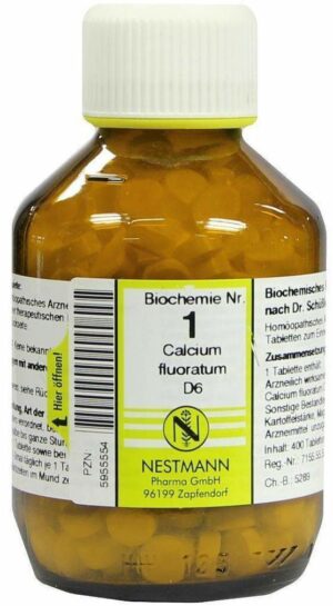 Biochemie 1 Calcium Fluoratum D 6 400 Tabletten