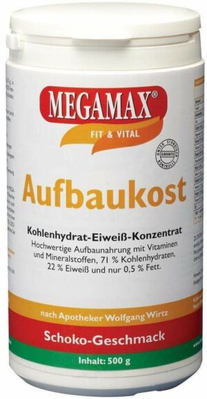 Megamax Aufbaukost Schoko 500 G Pulver