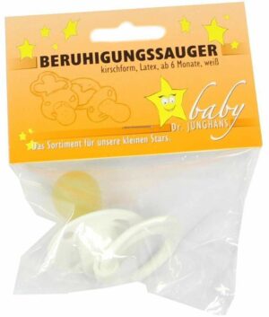 Beruhigungssauger Kirschförmig Latex Ab 6 Monate Weiß