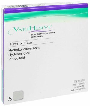 Varihesive Extra Dünn 10x10cm Hydrokolloidverband 967653