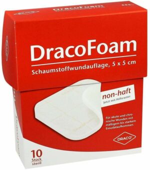 Dracofoam Schaumstoffverband 5 X 5 cm 10 Wundauflagen