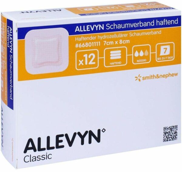 Allevyn Schaumverband 7 X 8 cm Haftend