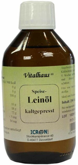 Leinöl Kaltgepresst Vitalhaus