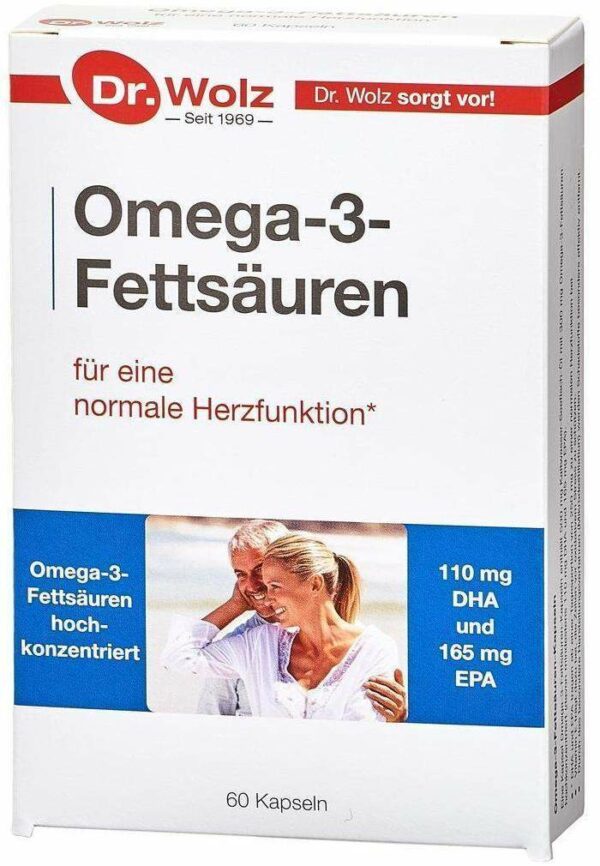 Omega 3 Fettsäuren 500 mg Kapseln 60 Kapseln