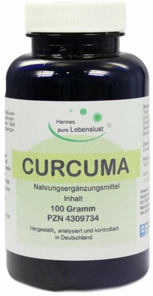 Curcuma 100g Pulver Mit Sekundären Pflanzennährstoffen