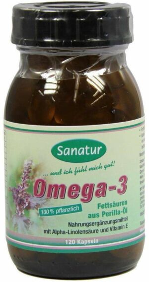 Omega 3 Fettsäuren 100% Pflanzlich 120 Kapseln