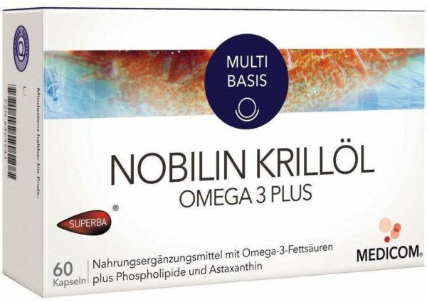 Nobilin Krillöl Omega 3 Plus 60 Kapseln