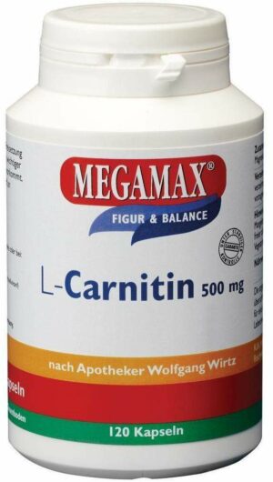 L Carnitin 500 mg Megamax 120 Kapseln