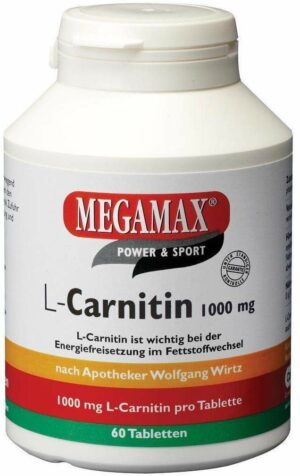 L-Carnitin 1000 mg Megamax Tabletten