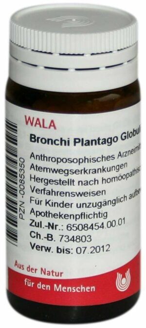 Wala Bronchi Plantago 20 G Globuli Velati