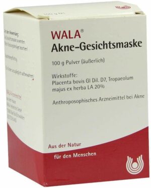 Akne Gesichtsmaske Wala 100 G Pulver