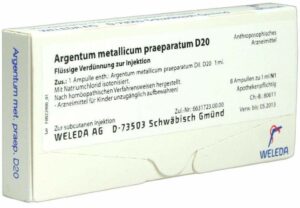 Argentum Metallicum Praeparatum D 20 Weleda 8 Ampullen