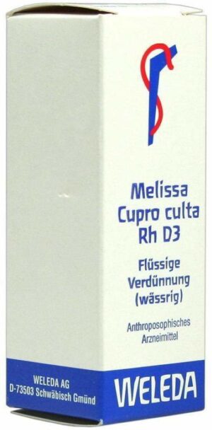 Weleda Melissa Cupro Culta Rh D3