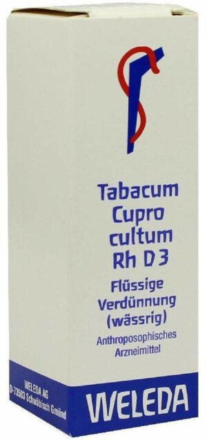 Weleda Tabacum Cupro Cultum Rh D3 Dilution Verdünnung 20ml