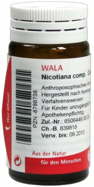 Wala Nicotiana Comp. Globuli Velati 20 G