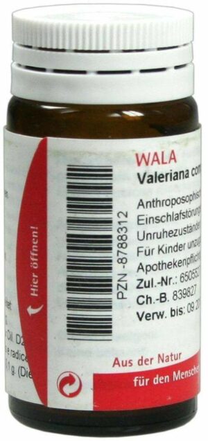 Wala Valeriana Comp. 20 G Globuli