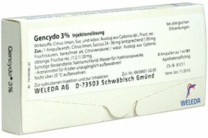 Weleda Gencydo 3% 8 Injektionslösung