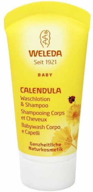 Weleda Calendula Waschlotion und Shampoo Baby und Kind 20 ml