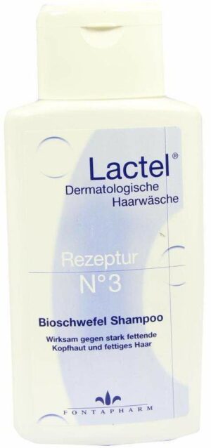 Lactel Nr.3 Gegen Stark Fettende Kopfhaut 200 ml Shampoo