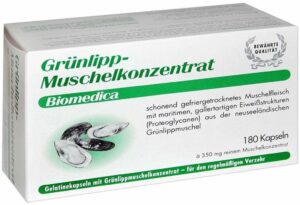 Grünlipp Muschelkonzentrat Biomedica 180 Kapseln