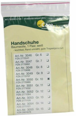 Handschuhe Baumwolle Gr.10 1 Paar