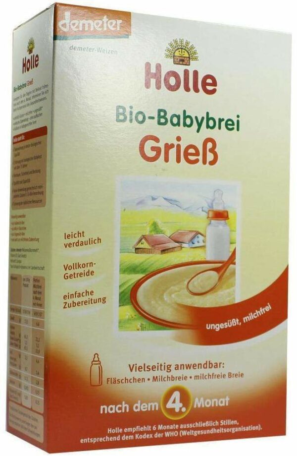 Holle Bio Babybrei Grieß 250 G Brei