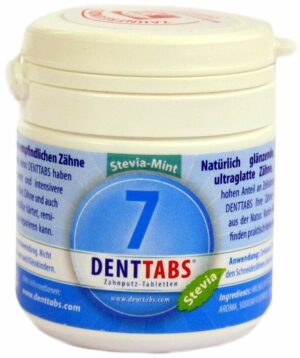 Denttabs Zahnputztabletten Stevia Mint 125 Tabletten