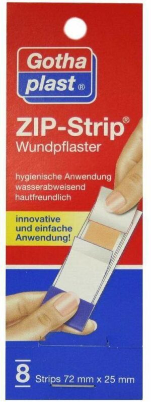 Zip Strip Wasserabweisend 72 X 25 mm 8 Pflaster