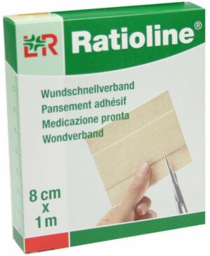 Ratioline Elastic Wundschnellverband 8 cm X 1 M 1 Packung