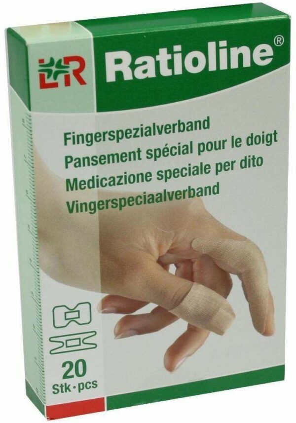 Ratioline Elastic Fingerspezialverbände in 2 Größen 20 Pflaster