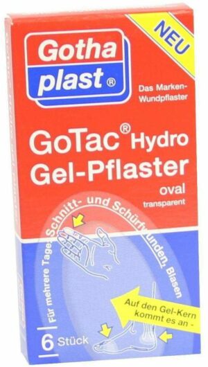 Gotac Wundfilm Mit Gelpolster 6 Stück