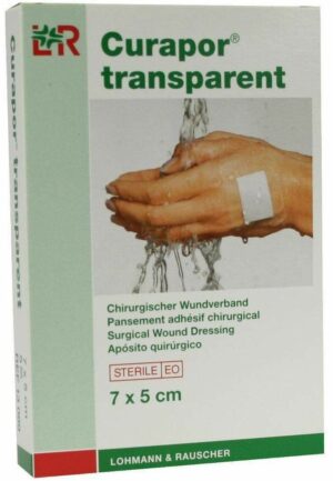 Curapor Wundverband Transparent 7 X 5 cm Steril 5 Verbände