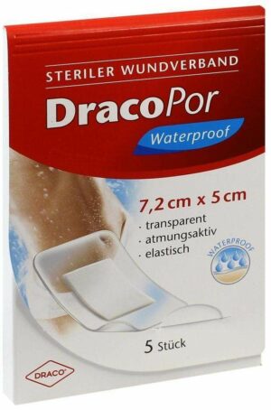 Dracopor Waterproof Wundverband Steril 5 X 7