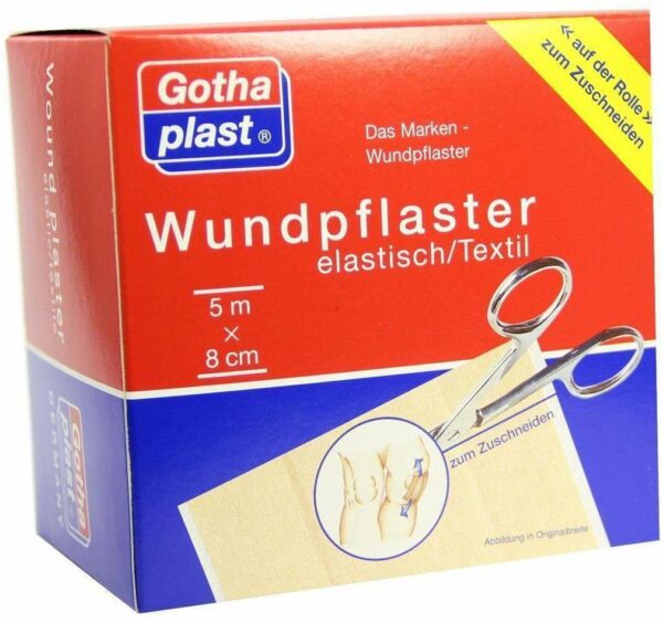 Gothaplast Wundpflaster Elastisch 5 M X 8 cm Rolle 1 Pflaster