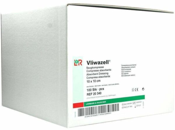 Vliwazell Kompressen 10 X 10 cm Unsteril 100 Stück