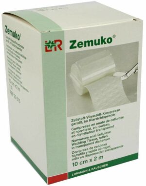 Zemuko Vliesstoff-Kompresse Gerollt 10 cm X 2 M 1 Stück