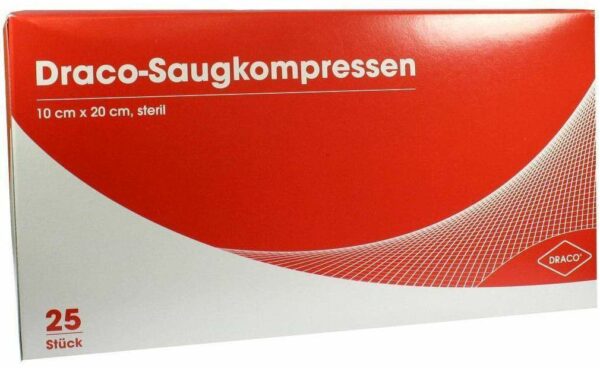 Saugkompressen Steril 10 X 20 cm Draco 25 Kompressen