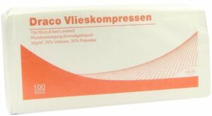 Vlieskompressen 10 X 10 cm 8fach Unsteril 100 Stück