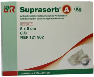 Suprasorb A+ag Antimikrobelle Calciumalginat Kompresse5x5cm