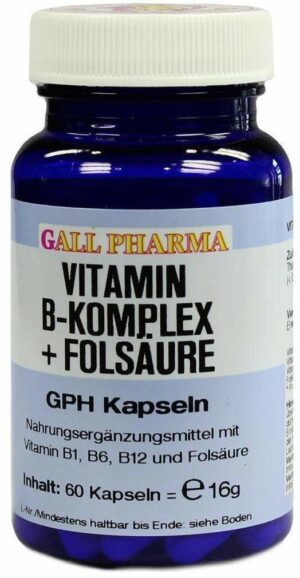 Vitamin B Komplex + Folsäure 60 Kapseln
