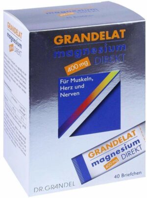 Magnesium Direkt 400 mg Grandelat Pulver 40 Briefchen