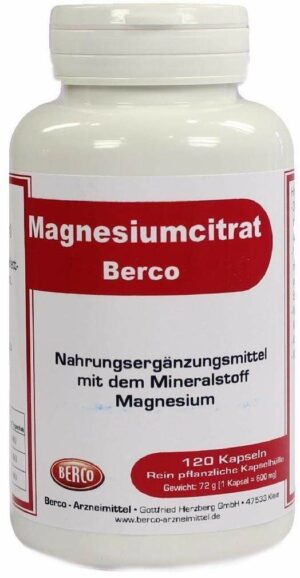 Magnesiumcitrat Berco 120 Kapseln
