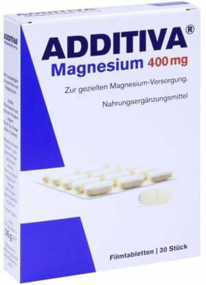 Additiva Magnesium 400 mg Filmtabletten 30 Filmtabletten