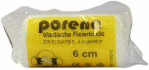 Porena Elastische Mullbinde 6cm Cellophan Weiß