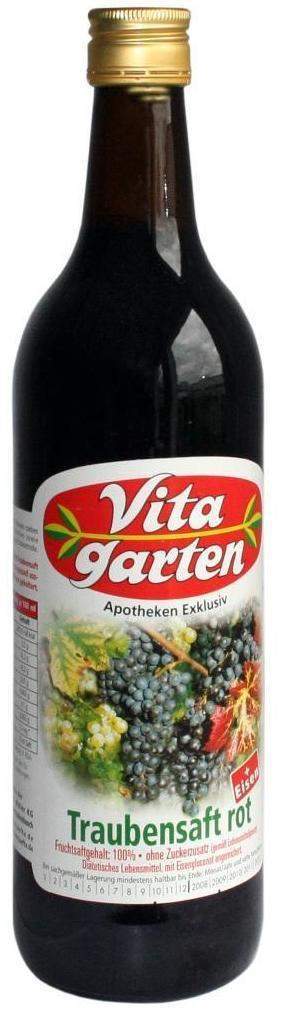 Vitagarten Roter Traubensaft
