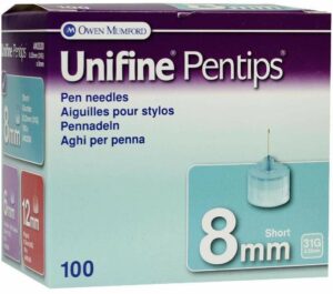 Unifine Pentips 8 mm 31 G Kanüle