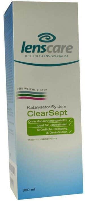 Lenscare Clearsept 380 ml + Behälter 1 Kombipackung