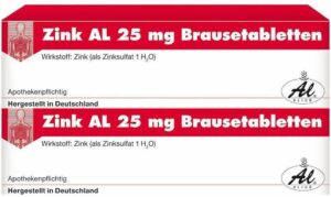 Zink Al 25 mg Brausetabletten 40 Brausetabletten